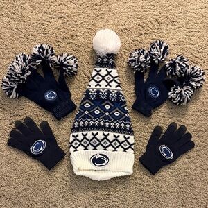 Penn State Winter Hat and Gloves Set Small